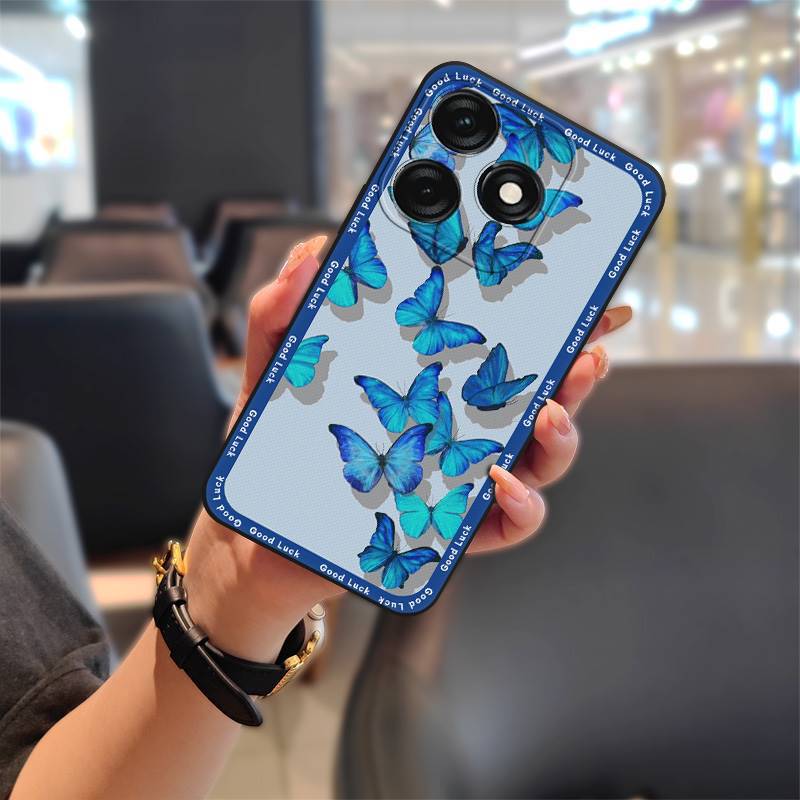 Tecno Spark 20 Pro Phone Case, Cartoon Full-edge Silicone Anti-fall Phone Case for Tecno