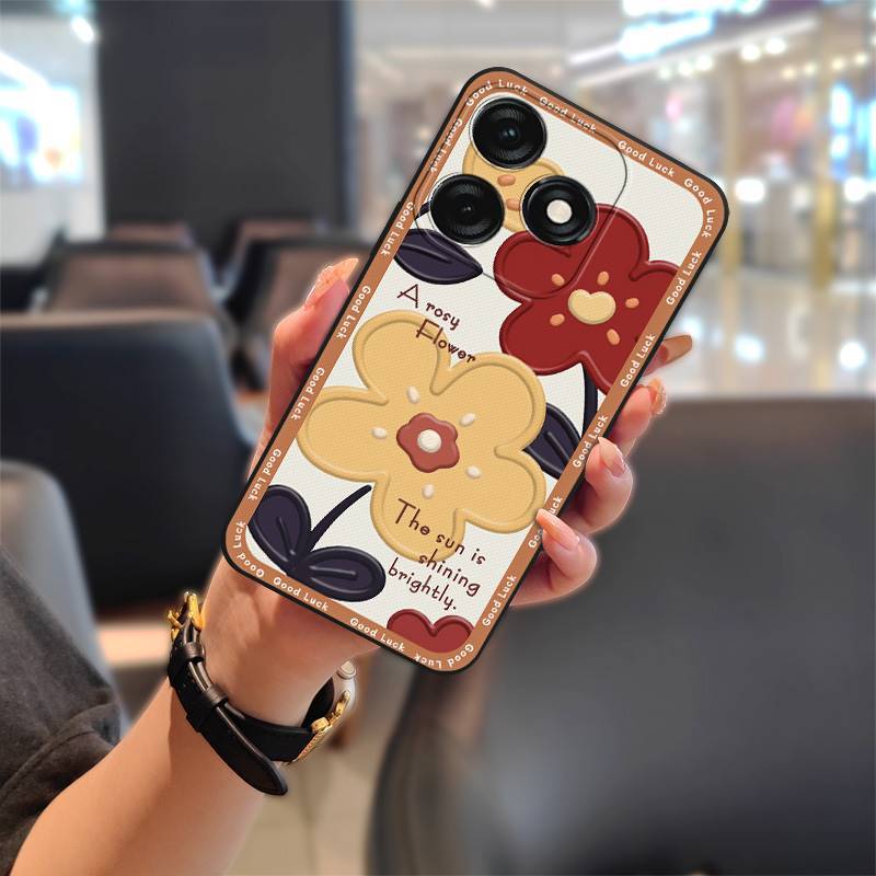 Tecno Spark 20 Pro Phone Case, Cartoon Full-edge Silicone Anti-fall Phone Case for Tecno