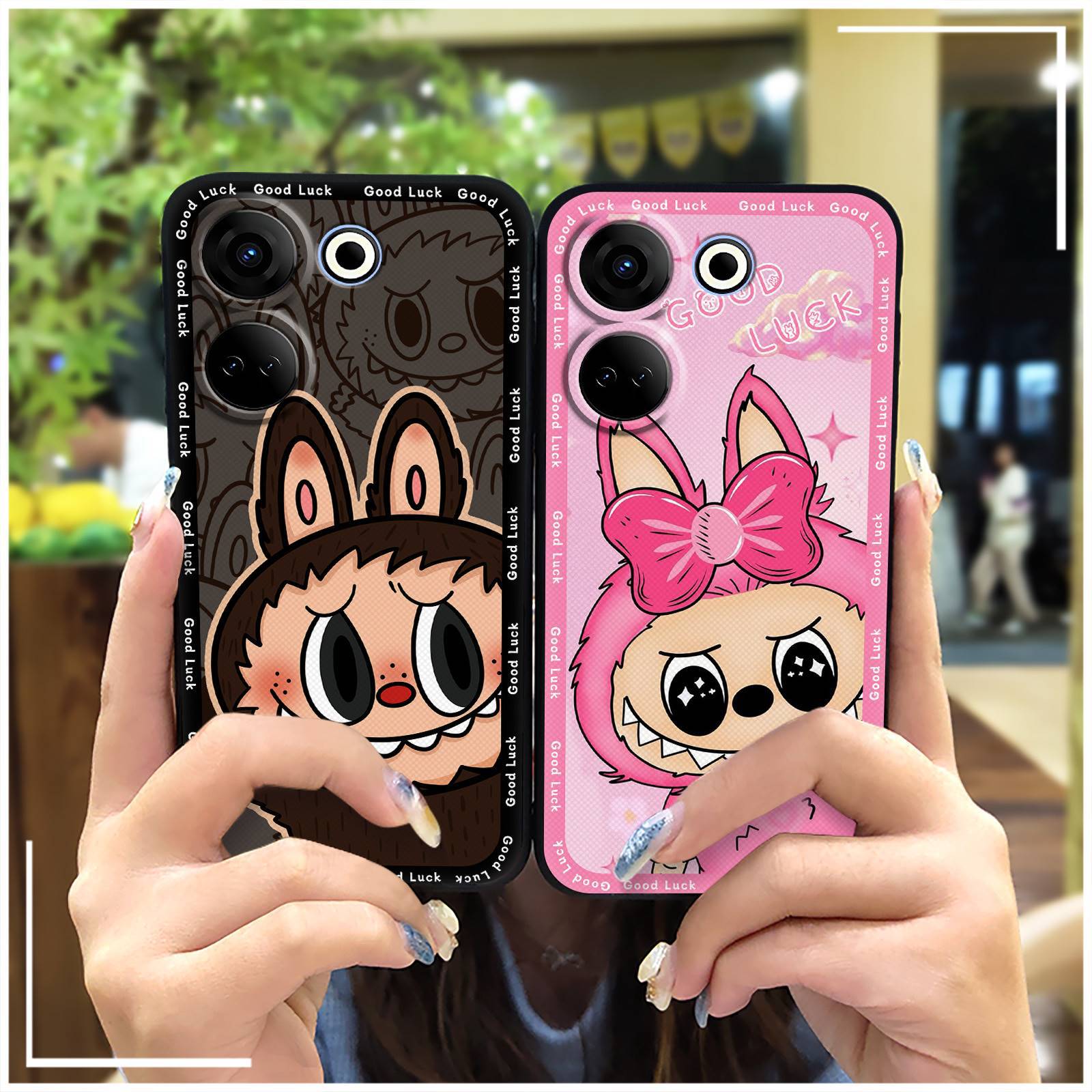 Tecno Spark 30 Phone Case, Cartoon Full-edge Silicone Anti-fall Phone Case for Tecno