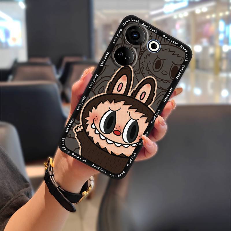Tecno Spark 30 Phone Case, Cartoon Full-edge Silicone Anti-fall Phone Case for Tecno