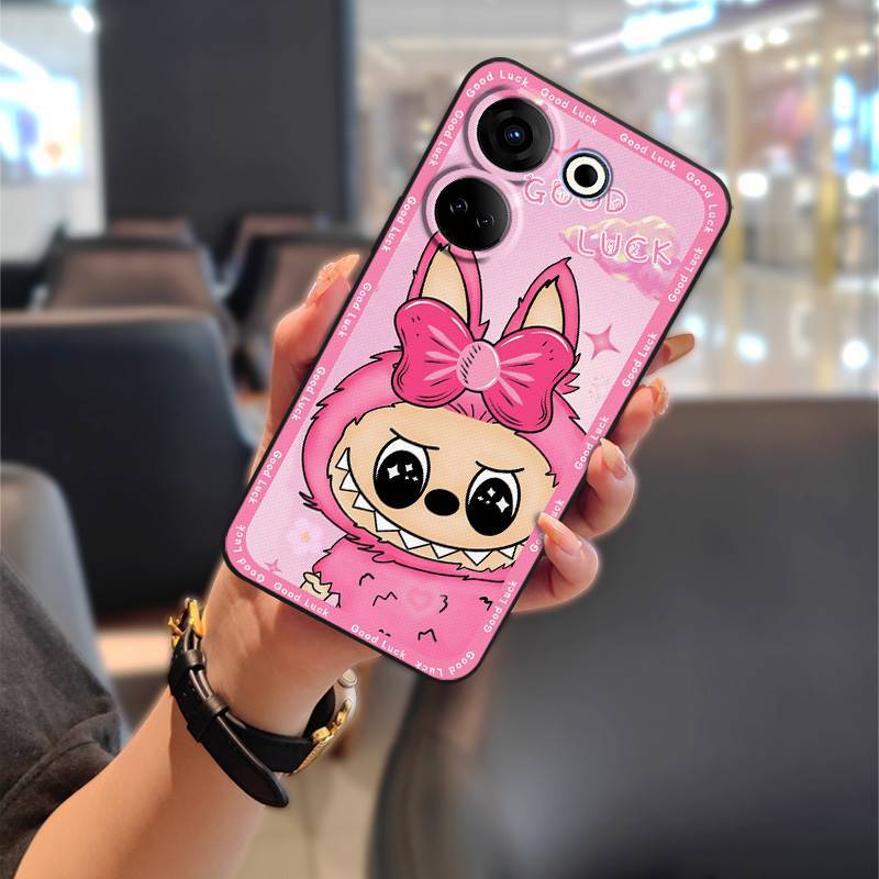 Tecno Spark 30 Phone Case, Cartoon Full-edge Silicone Anti-fall Phone Case for Tecno