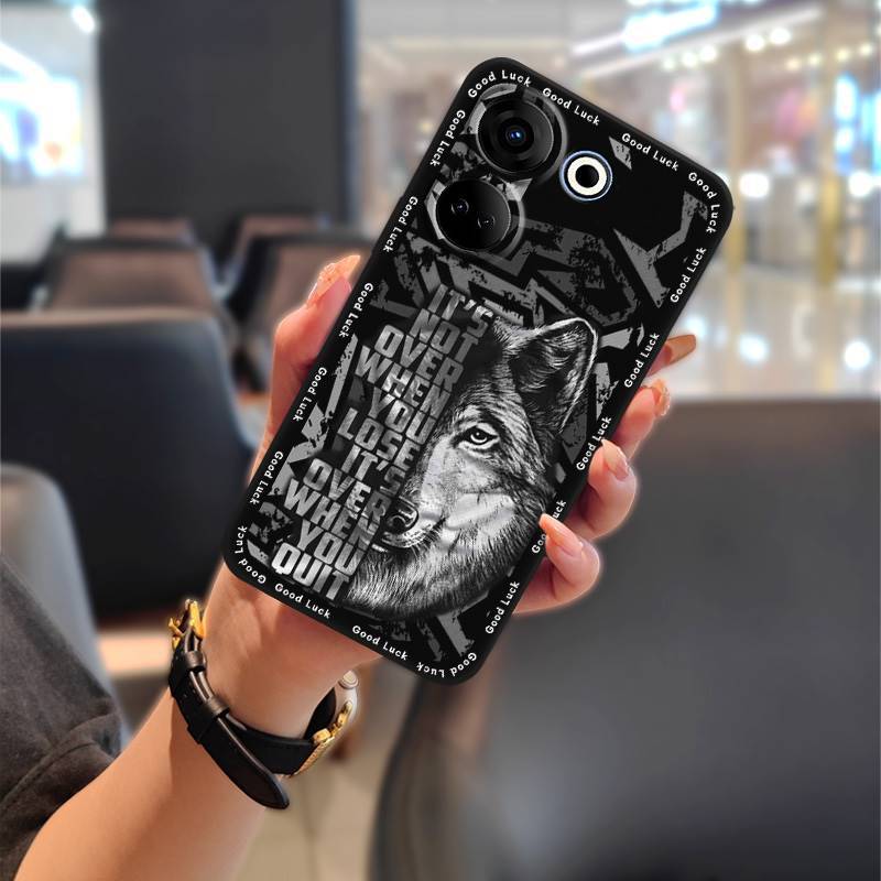 Tecno Spark 10 Pro Phone Case, Cartoon Full-edge Silicone Anti-fall Phone Case for Tecno Spark 10 Pro