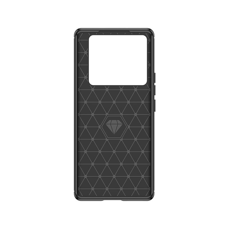 Infinix Note 40 Pro/Note 12/Hot 12 Pro/Hot 20 Case, Flexible TPU Bumper with Brushed Carbon Fiber Texture [Shock Absorption] Protective Cover, Designed for Infinix Note 40 Pro/Note 12/Hot 12 Pro