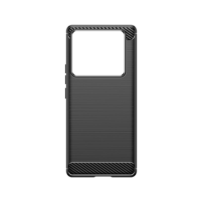 Infinix Note 40 Pro/Note 12/Hot 12 Pro/Hot 20 Case, Flexible TPU Bumper with Brushed Carbon Fiber Texture [Shock Absorption] Protective Cover, Designed for Infinix Note 40 Pro/Note 12/Hot 12 Pro