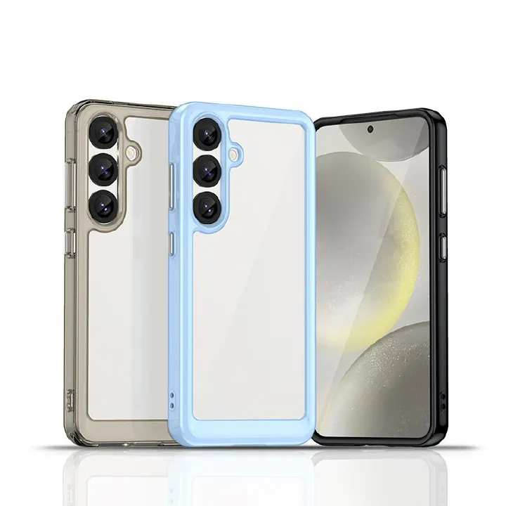 Samsung Galaxy S22/S23 Plus/S24 Ultra/S25 Edge Case,Clear Designed Shockproof Phone Case, Bumper Hybrid Transparent Cover for Samsung Galaxy S22/S23 Plus/S24 Ultra/S25 Edge