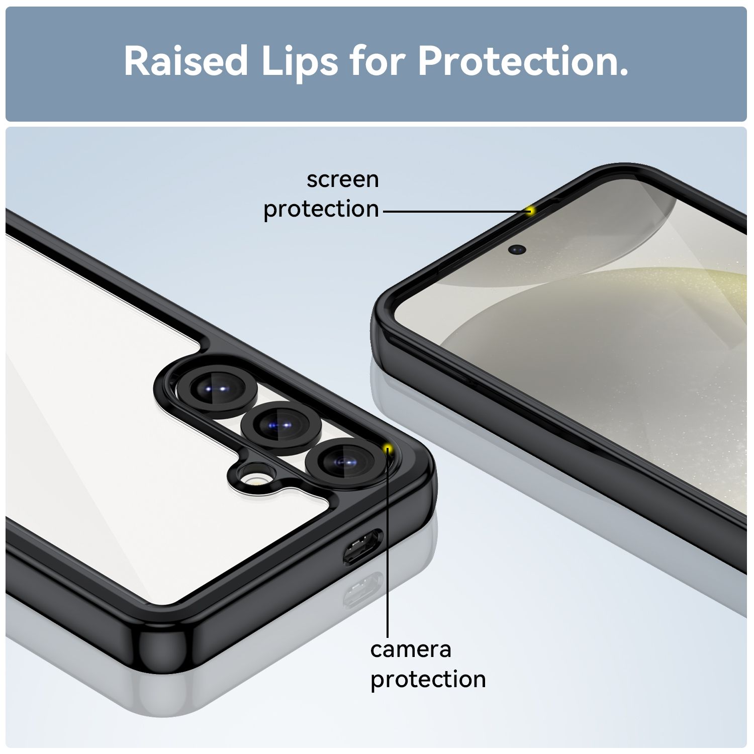 Samsung Galaxy S22/S23 Plus/S24 Ultra/S25 Edge Case,Clear Designed Shockproof Phone Case, Bumper Hybrid Transparent Cover for Samsung Galaxy S22/S23 Plus/S24 Ultra/S25 Edge