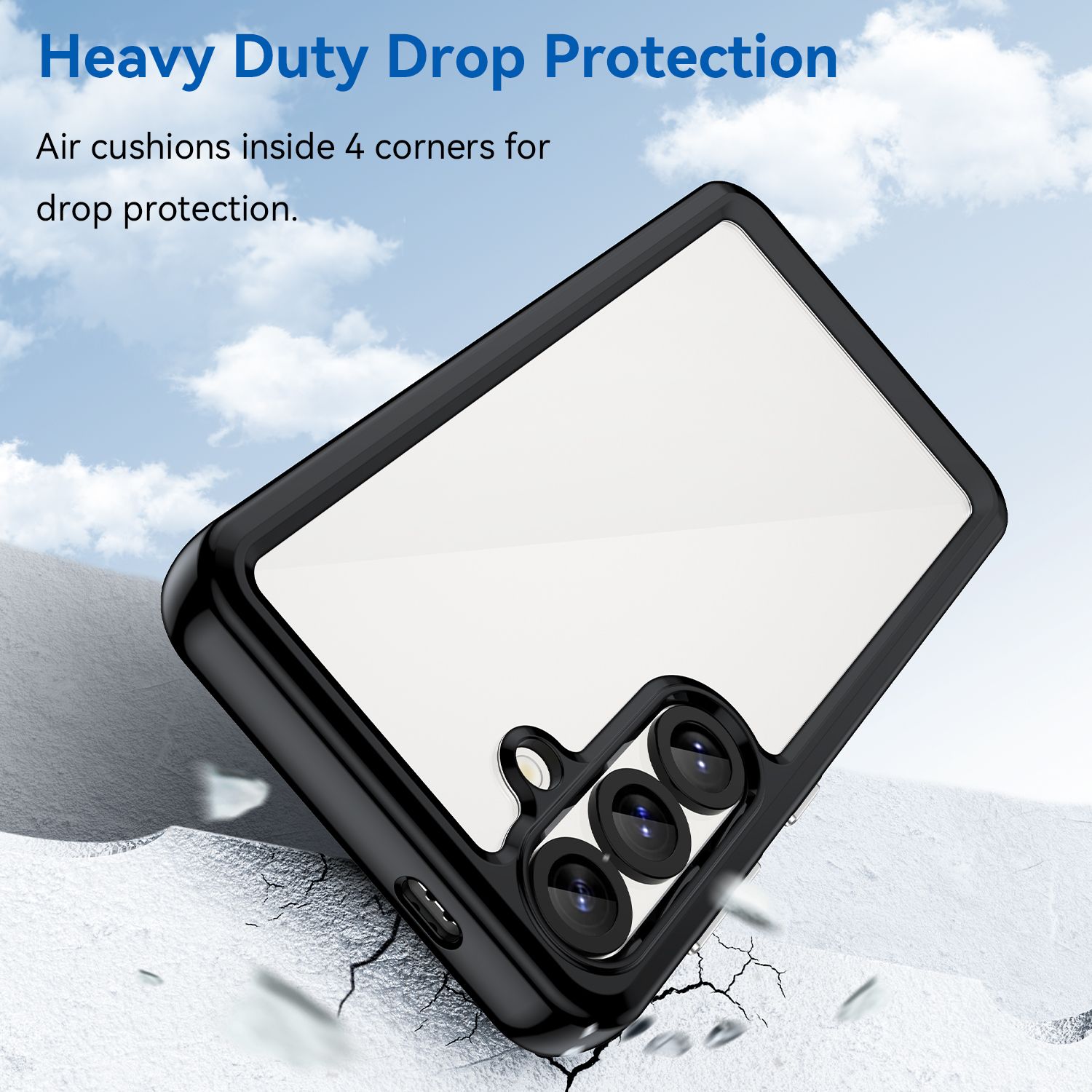 Samsung Galaxy S22/S23 Plus/S24 Ultra/S25 Edge Case,Clear Designed Shockproof Phone Case, Bumper Hybrid Transparent Cover for Samsung Galaxy S22/S23 Plus/S24 Ultra/S25 Edge