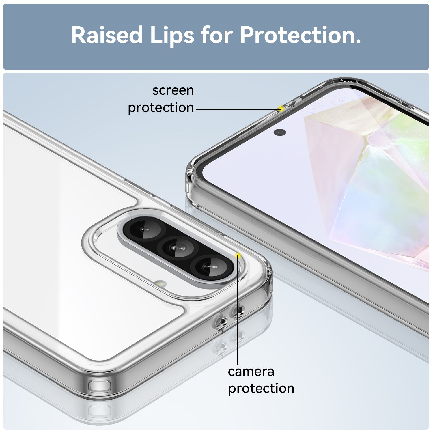 Samsung Galaxy A26 A56 A36 A15 A06 A16 A55 A35 A05 A24 A34 A53 A04S A54 A13 A23 A14 A25 A33 A73 Note 20 Note 10Case,Clear Designed Shockproof Phone Case, Bumper Hybrid Transparent Cover