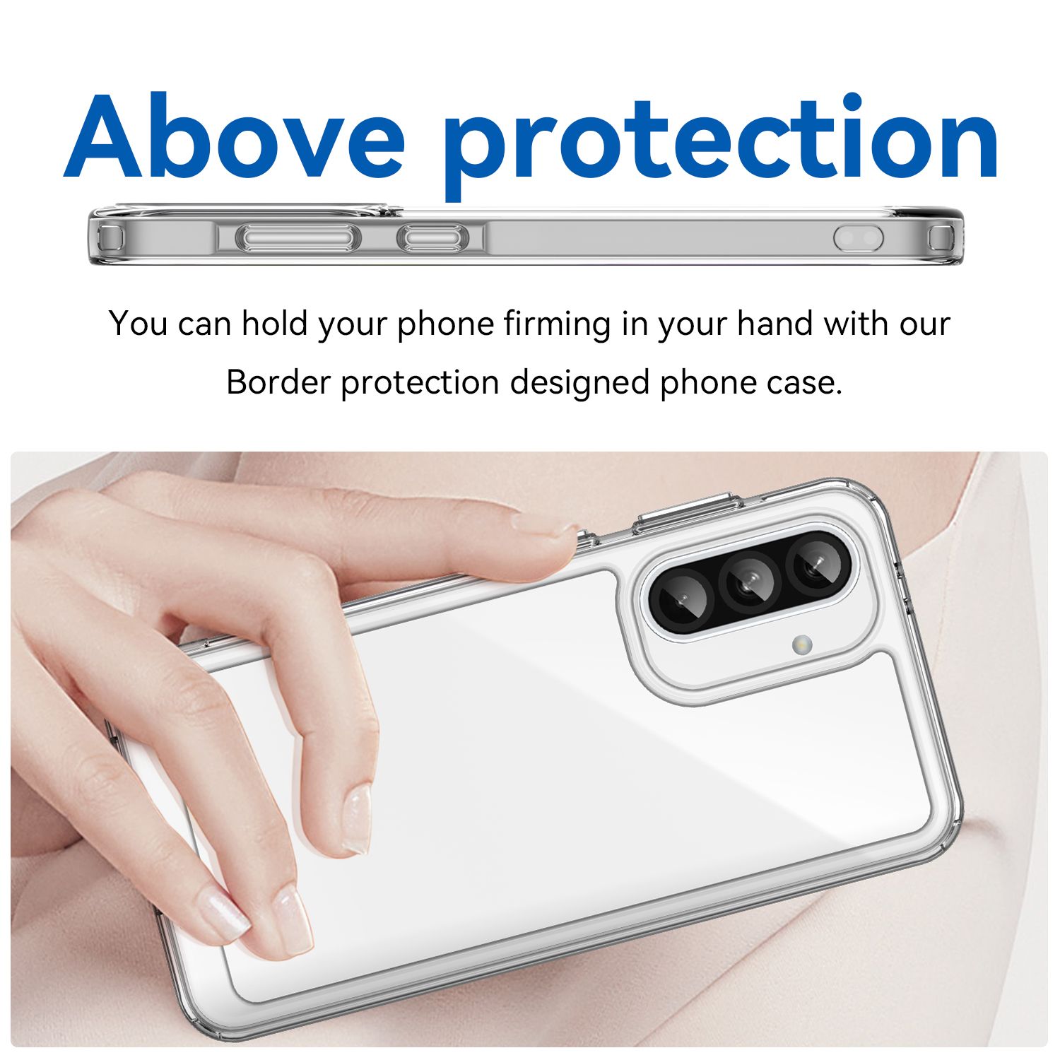 Samsung Galaxy A26 A56 A36 A15 A06 A16 A55 A35 A05 A24 A34 A53 A04S A54 A13 A23 A14 A25 A33 A73 Note 20 Note 10Case,Clear Designed Shockproof Phone Case, Bumper Hybrid Transparent Cover