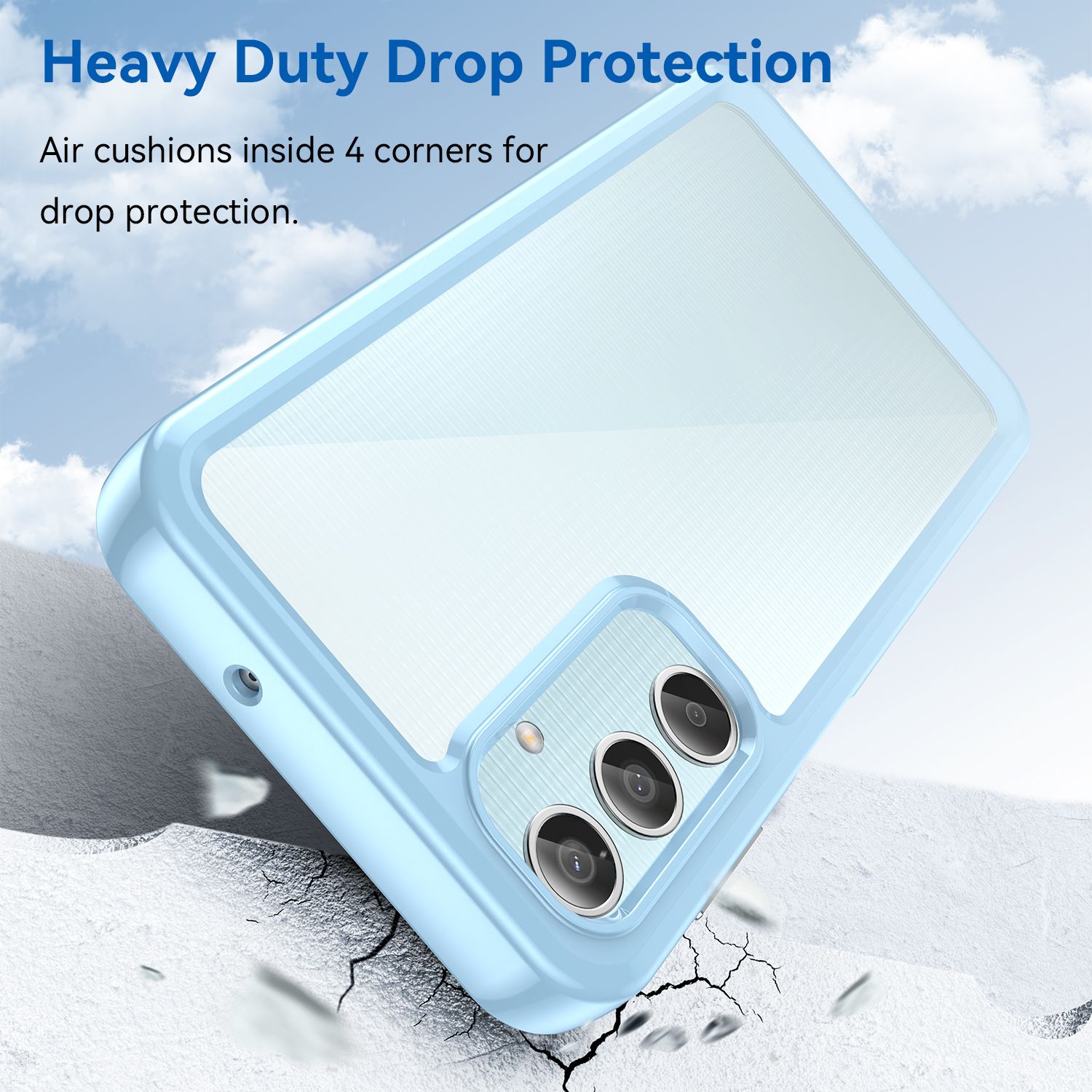 Samsung Galaxy M35 M16 M06 M44 M14 M23 M13 M54 M34 F23 XCover 7 Jump 3 Case,Clear Designed Shockproof Phone Case, Bumper Hybrid Transparent Cover