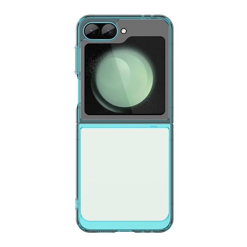 Samsung Galaxy Z Flip 6/5/4/3 Z Fold 6/5/4/3 W24 W24 Flip W22 W23 W23 Flip Case,Clear Designed Shockproof Phone Case, Bumper Hybrid Transparent Cover