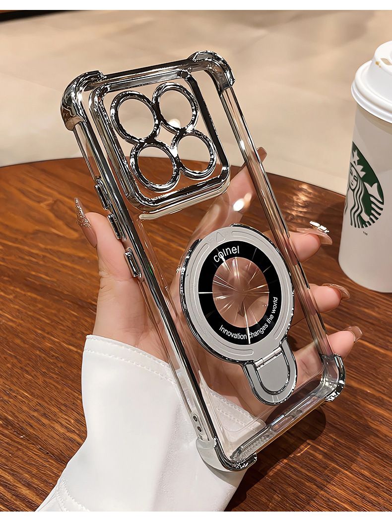 Clear Magnetic Phone Case for Infinix Hot 50/40/30 Infinix Note 40/30 Tecno Spark 20/10 Transparent Shockproof Protective Phone Case Cover