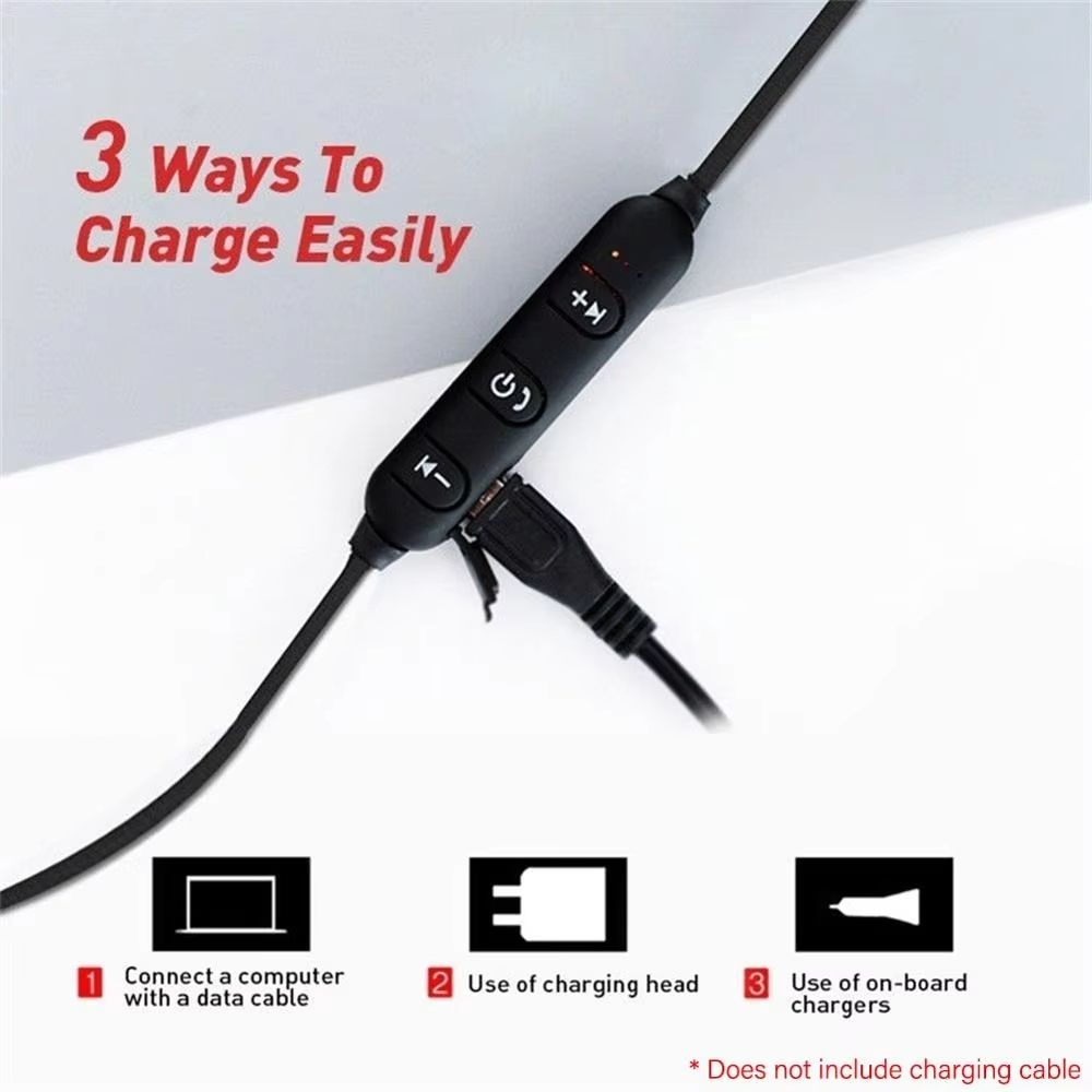 sports magnetic Bluetooth earphone in ear wireless neckband headphones stereo music headset with mic for samrtphones