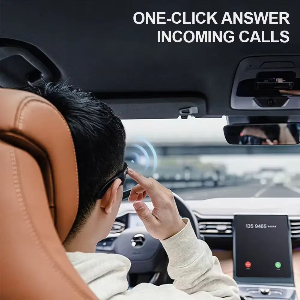 Bluetooth 5.2 Glasses HD UV Protective Lens Wireless Bluetooth Headset for Drive Car Wireless Headphones Bluetooth Earphones
