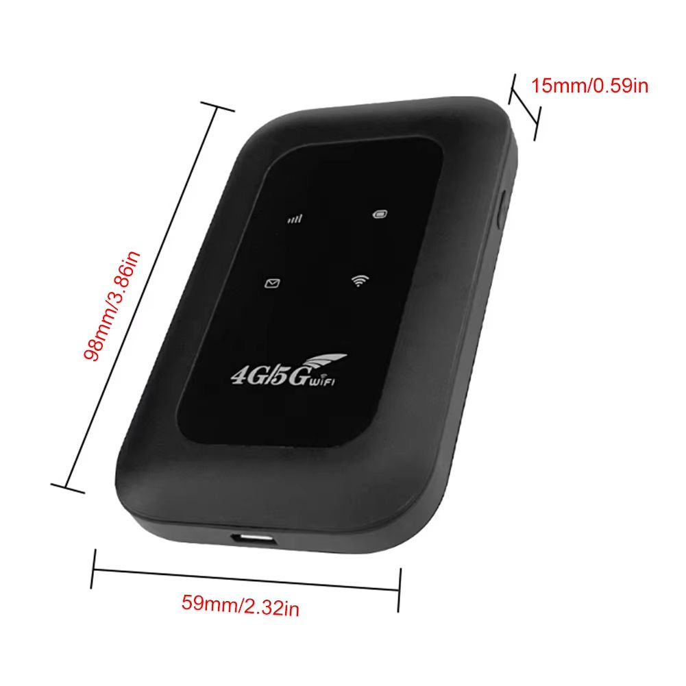 FM800 4G Lte WiFi Router Wireless 150Mbps Hotspot with SIM Card Slot Chip Portable Modem 3000mAh Mini Mobile Hotspot Plug & Play