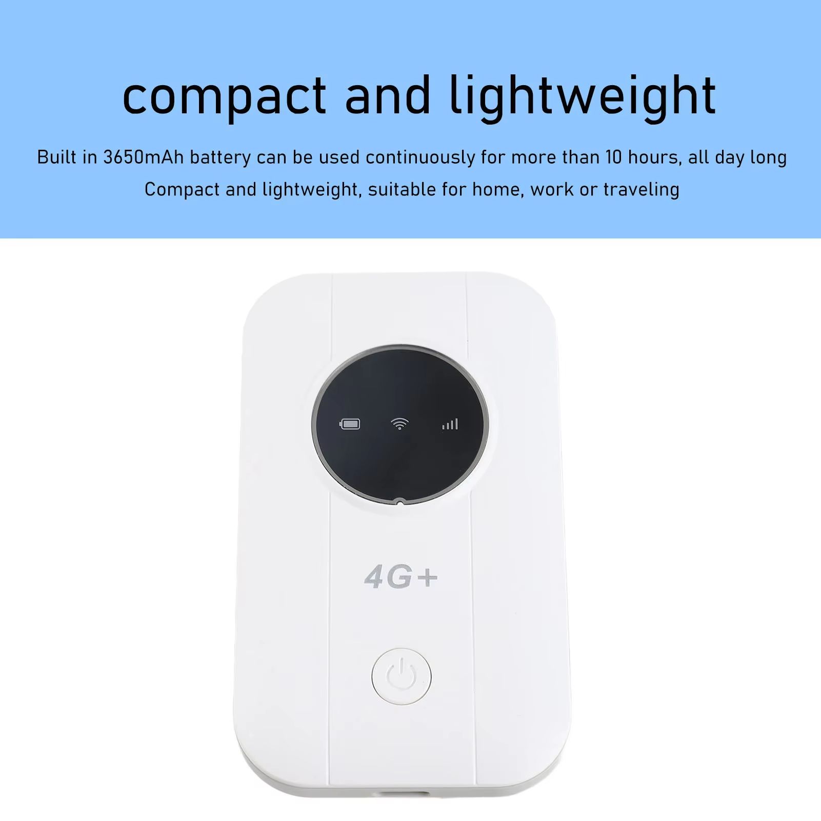 4G LTE Mobile Hotspot Professional 300Mbps High Speed Transfer Rate SIM Card Slot Mobile WiFi Hotspot Router Up to 10 Users