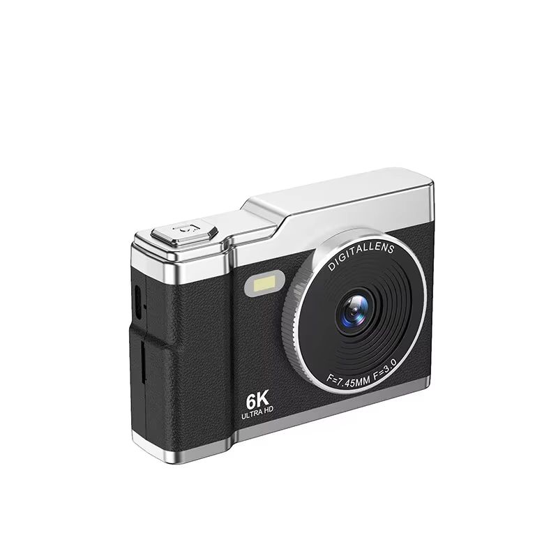 6K HD Digital Camera 2.4in IPS Display 8X Zoom 64MP Video Camera With Fill Light 4K Selfie Camera For Kids Students Teens 2025