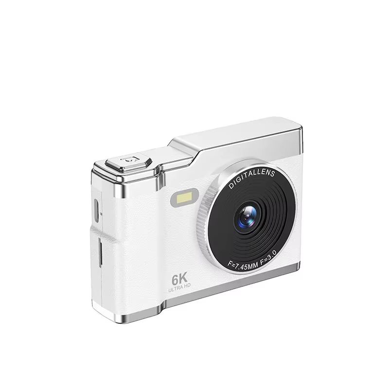 6K HD Digital Camera 2.4in IPS Display 8X Zoom 64MP Video Camera With Fill Light 4K Selfie Camera For Kids Students Teens 2025