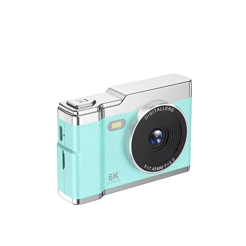 6K HD Digital Camera 2.4in IPS Display 8X Zoom 64MP Video Camera With Fill Light 4K Selfie Camera For Kids Students Teens 2025