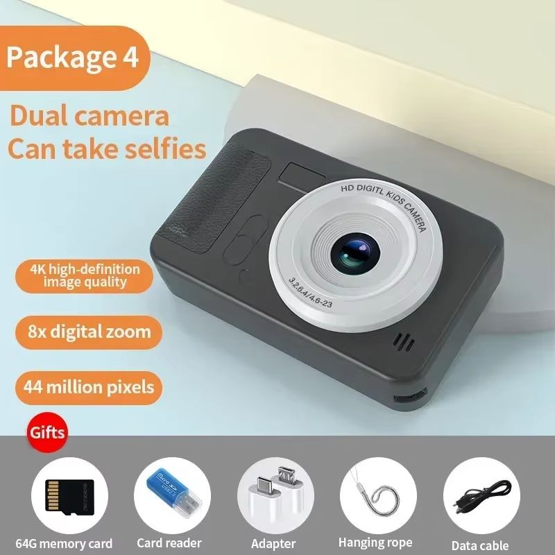 4K Digital Camera 44 Megapixels High-Definition Photography Travel Selfie Camera Entry-Level Small Students Campus Selfie camera