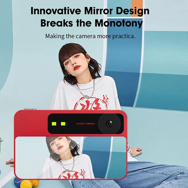 Mini Digital Camera 8X Zoom Portable CCD Card Camera 1080P FHD MP3 Music Games Video Vlogging Travel Selfie Camera Kids Gift