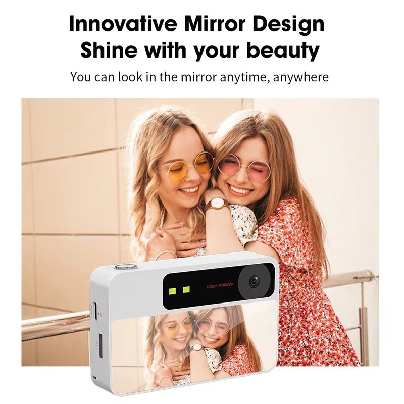 Mini Digital Camera 8X Zoom Portable CCD Card Camera 1080P FHD MP3 Music Games Video Vlogging Travel Selfie Camera Kids Gift