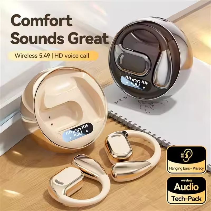 AI Language Translation Earbuds M76 Bluetooth 5.4 Real-time Two-Way Earbuds Wireless Headphones Chat Headset Office Travel