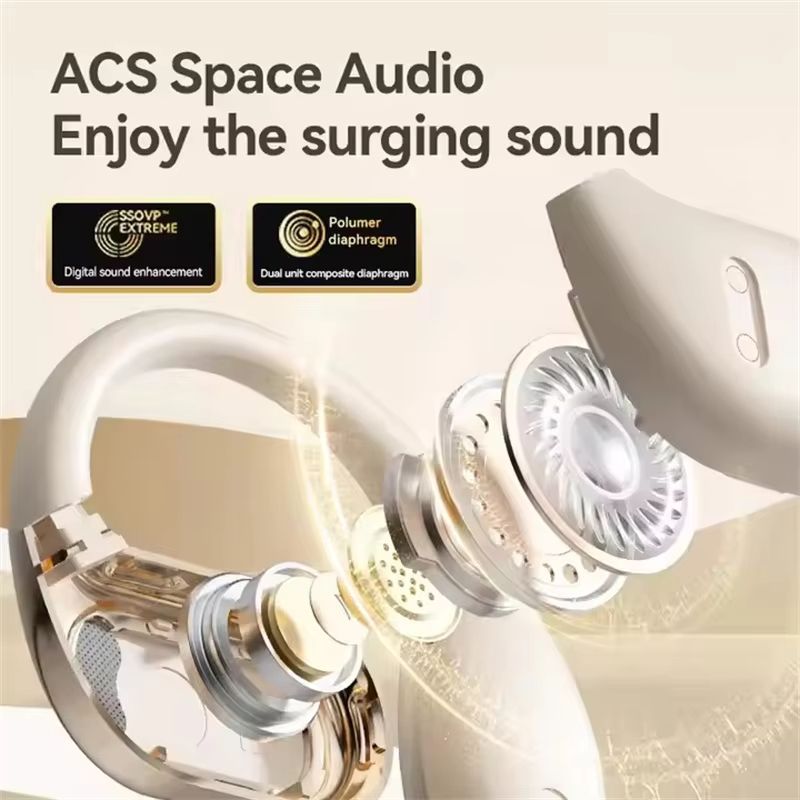AI Language Translation Earbuds M76 Bluetooth 5.4 Real-time Two-Way Earbuds Wireless Headphones Chat Headset Office Travel