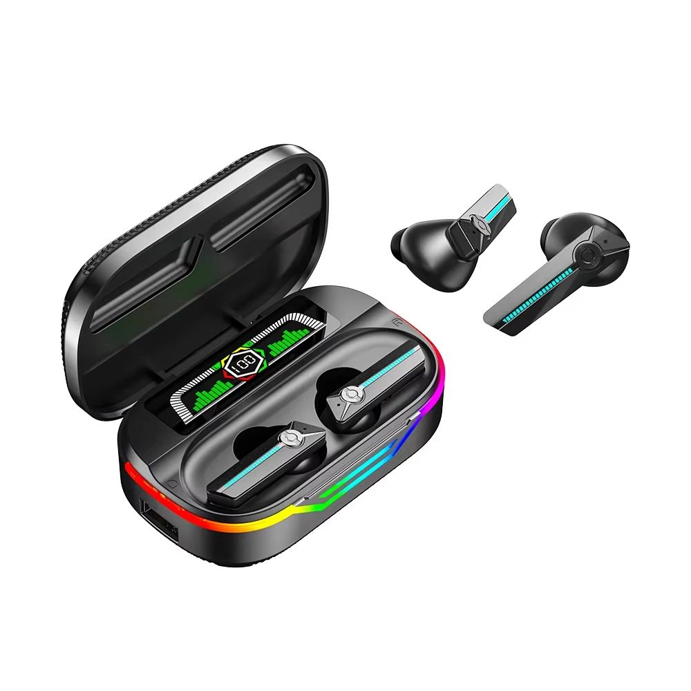TWS Wireless Bluetooth 5.3 Earphones Noise Reduction Headset Touch Control Sound Stereo Earbuds Sport Headphones Support SD Card