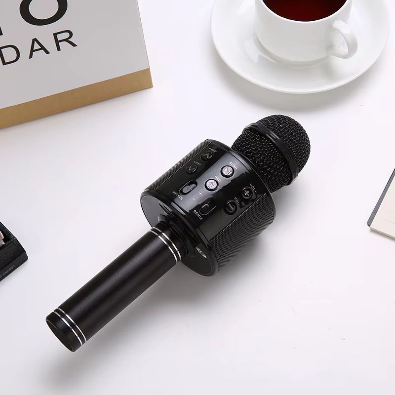 Wireless Karaoke Microphone Bluetooth Studio Noise Cancelling Micro Telephone Video Microphones for Iphone and Live Streaming