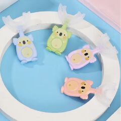 Baby 360 Degree U-shaped Oral Care Cleaning Silicone Soft Toothbrush Cartoon Penguin Koala Cute Children Toothbrush