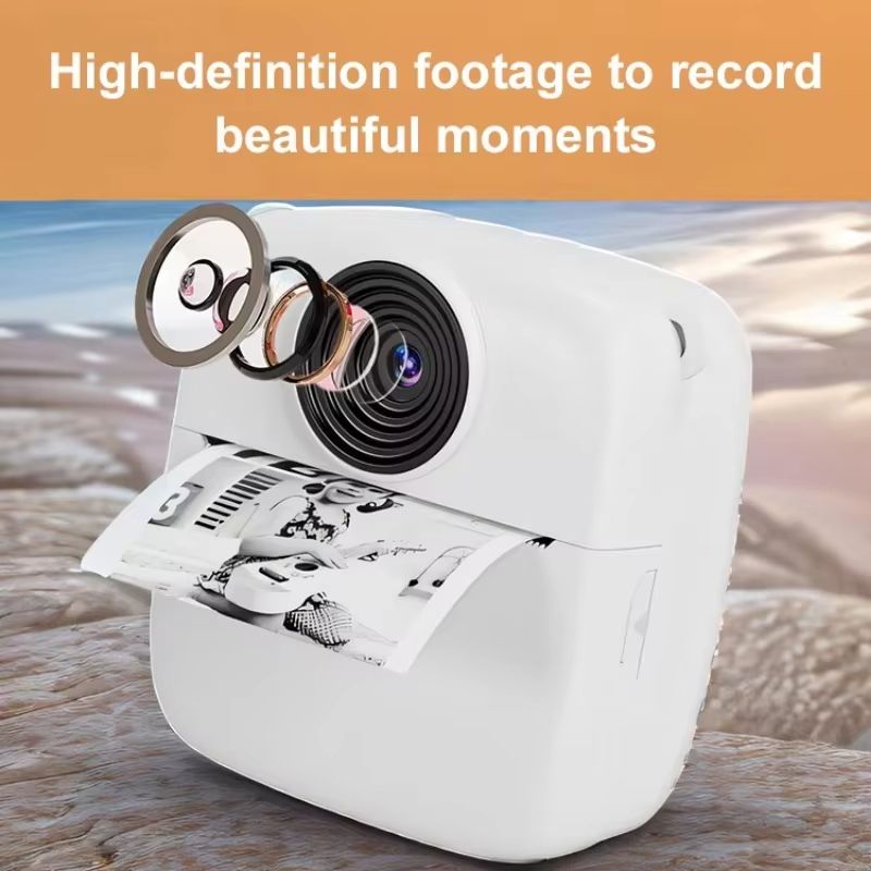 Kids Instant Print Camera Toys 1080P 2.0 Inch Screen Zoom Video Photo Child Birthday Festival Gifts Children Digital Camera Set