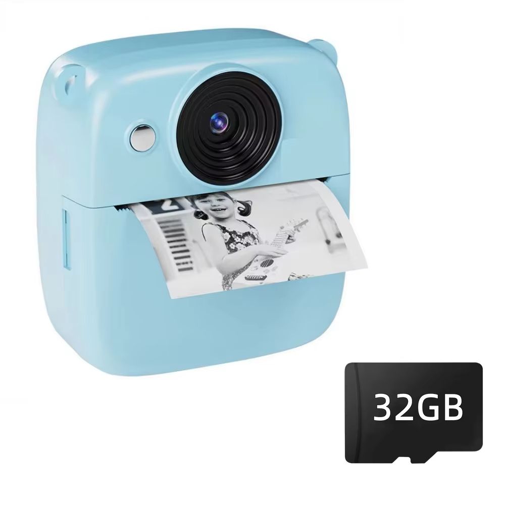 Kids Instant Print Camera Toys 1080P 2.0 Inch Screen Zoom Video Photo Child Birthday Festival Gifts Children Digital Camera Set