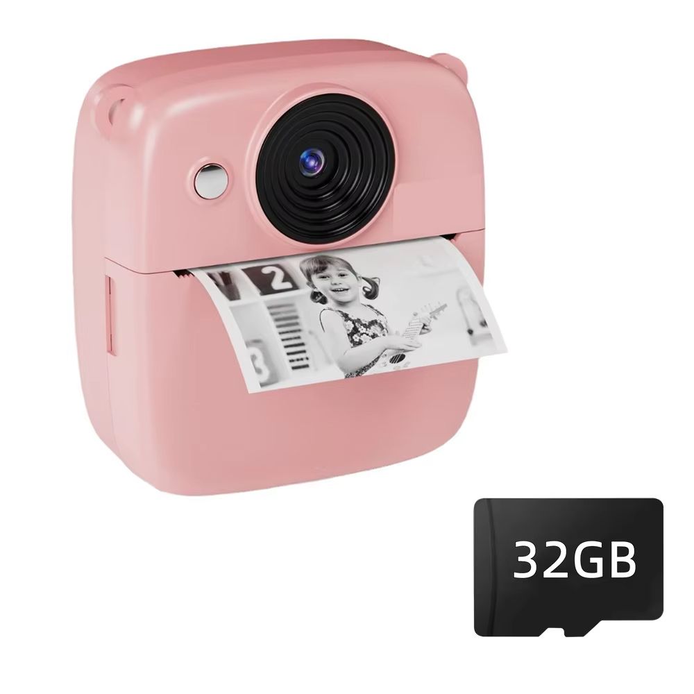 Kids Instant Print Camera Toys 1080P 2.0 Inch Screen Zoom Video Photo Child Birthday Festival Gifts Children Digital Camera Set