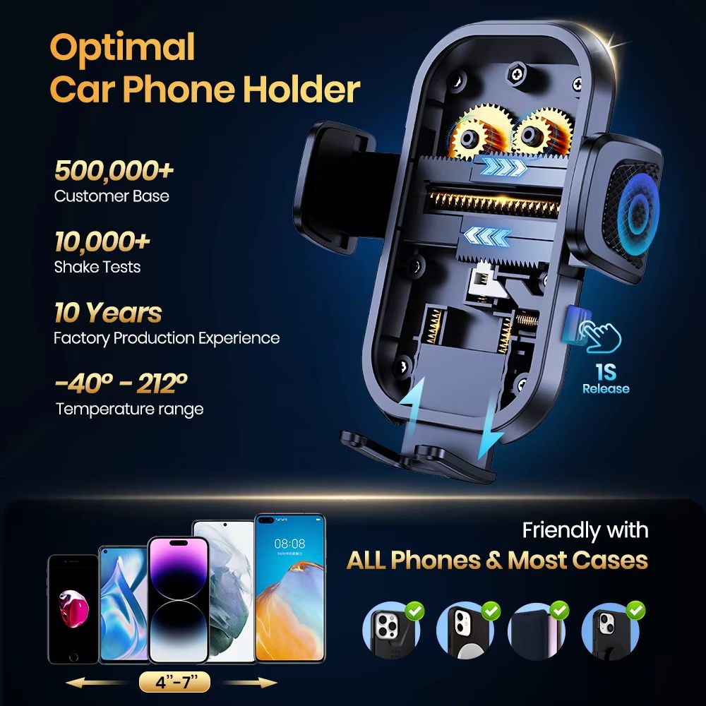 Car Phone Holder Stand Universal Dashboard Car Clip Mount GPS Bracket Car Mobile Phone Support in Car For iPhone Samsun