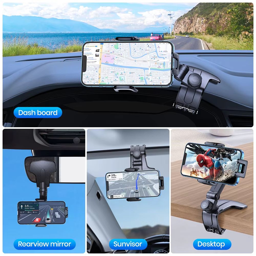 Car Phone Holder Stand Universal Dashboard Car Clip Mount GPS Bracket Car Mobile Phone Support in Car For iPhone Samsun