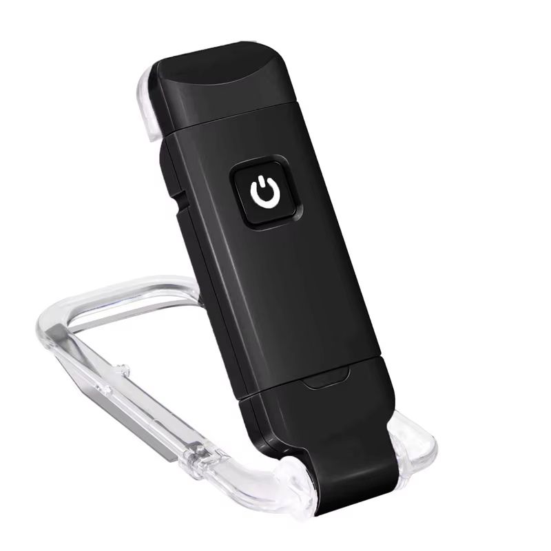 USB Rechargeable LED Book Light 1800K-6000K Portable Clip Desk Light 500mAh Bookmark Reading Light Adjustable Brightness 15 Gear