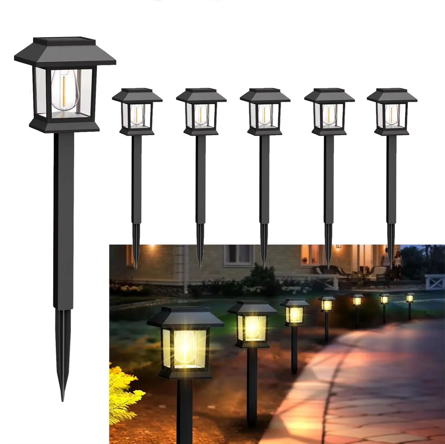Outdoor Garden 1PCS Retro Solar Waterproof Signs for Courtyard Solar Lights Landscape Grassland Corridors