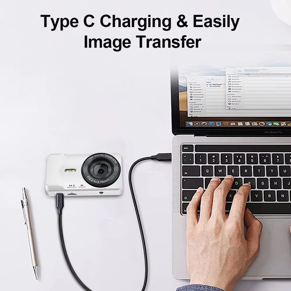 A59 Digital Pocket Camera 4k Video Recording 2000mAh Long Time Recording 2.8 inch LCD Screen Camcorders for Gifts