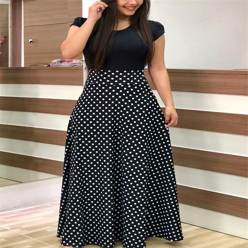 iMZOON Elegant Short Sleeve Women's Dress for Evening Party & Casual Wear Ladies Dresses Fashion Girl Clothes