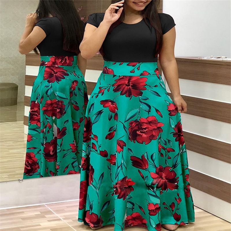 iMZOON Elegant Short Sleeve Women's Dress for Evening Party & Casual Wear Ladies Dresses Fashion Girl Clothes