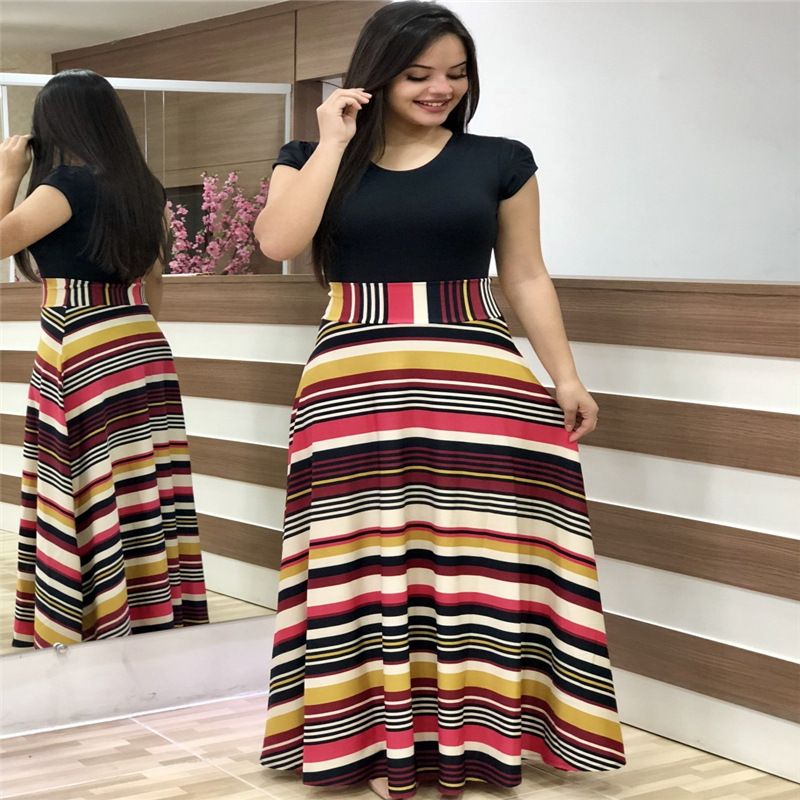 iMZOON Elegant Short Sleeve Women's Dress for Evening Party & Casual Wear Ladies Dresses Fashion Girl Clothes
