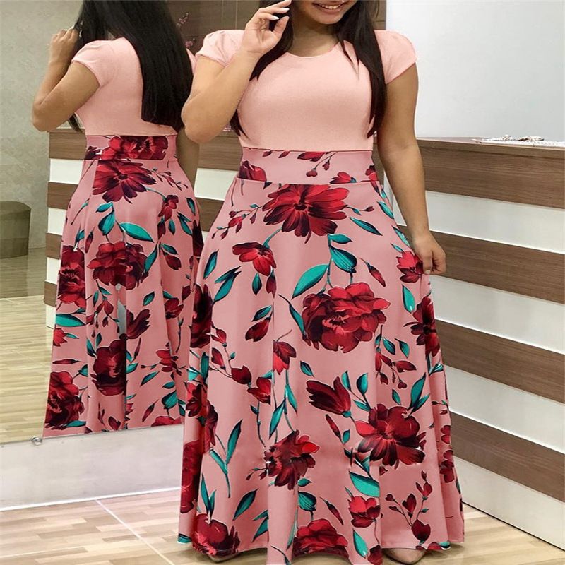 iMZOON Elegant Short Sleeve Women's Dress for Evening Party & Casual Wear Ladies Dresses Fashion Girl Clothes
