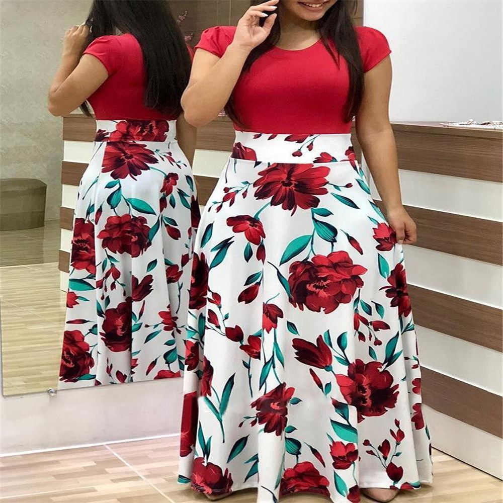 iMZOON Elegant Short Sleeve Women's Dress for Evening Party & Casual Wear Ladies Dresses Fashion Girl Clothes