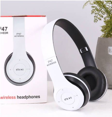 Wireless Headset Over Ear earphone Noise Cancelling Bluetooth-Compatible 5.0 Sports Game Headset Built-in Mic Applicable to mobile phones computers and electronic products Fast delivery within 1-5 day