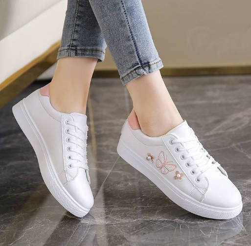 Women flat shoes sports fashion casual white Ladies Sneaker Girl  running shoes 1-5 days fast delivery