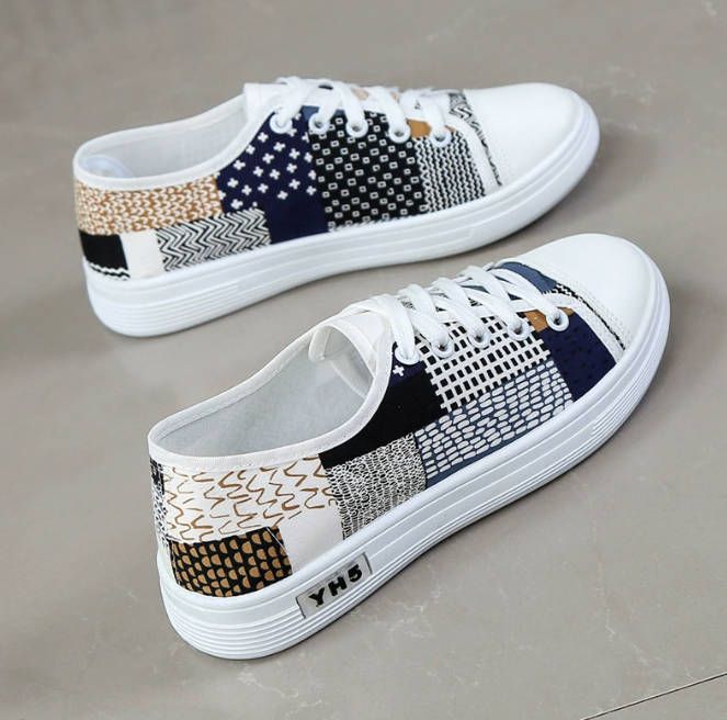 Women casual lightweight Girl canvas shoes New daily lace-up Ladies shoes Sneaker Local fast delivery