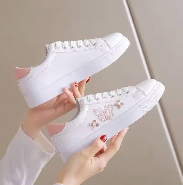 Women flat shoes sports fashion casual white Ladies Sneaker Girl  running shoes 1-5 days fast delivery
