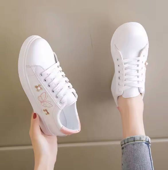 Women flat shoes sports fashion casual white Ladies Sneaker Girl  running shoes 1-5 days fast delivery