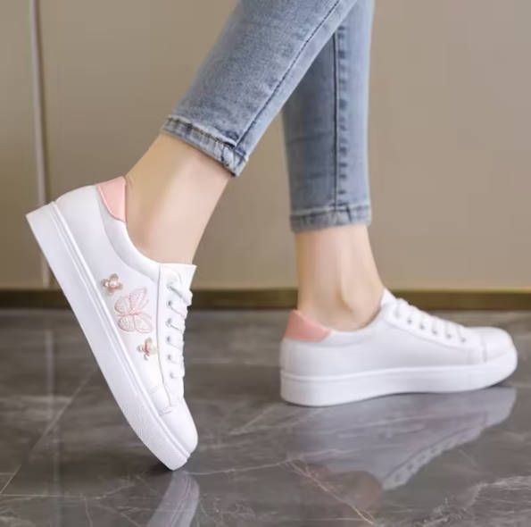 Women flat shoes sports fashion casual white Ladies Sneaker Girl  running shoes 1-5 days fast delivery